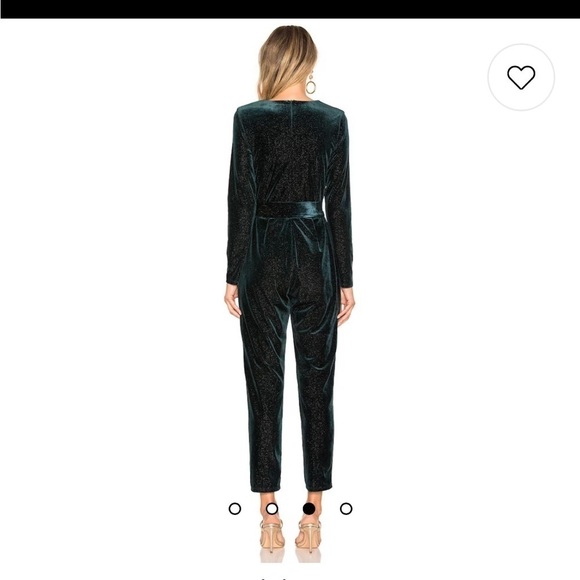 Revolve x Lovers + Friends | Hart Jumpsuit in Deep Emerald - Picture 2 of 7